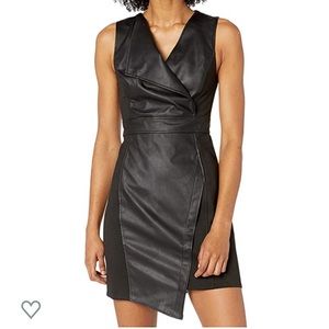 🆕 BCBGMaxAzria I’m A Boss Faux Leather Dress